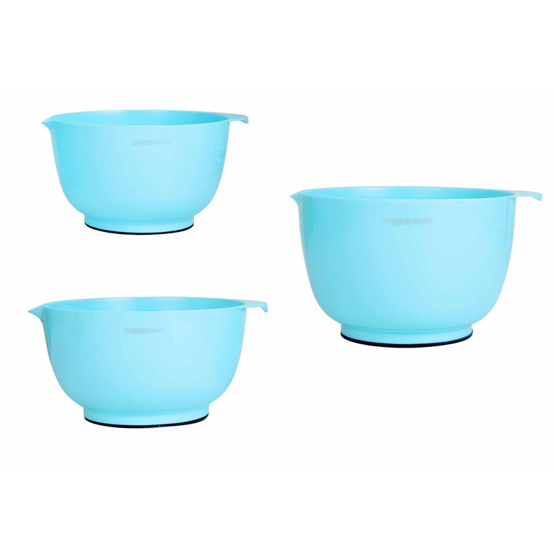 Farberware 3 Piece Plastic Mixing Bowl Set & Reviews Wayfair